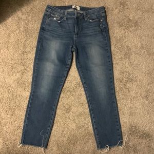 Paige Kylie Cropped Jeans with raw hem